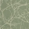 green botanical wallpaper from casadeco