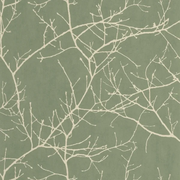 Vancouver Wallpaper - Vert Eucalyptus by green botanical wallpaper from casadeco