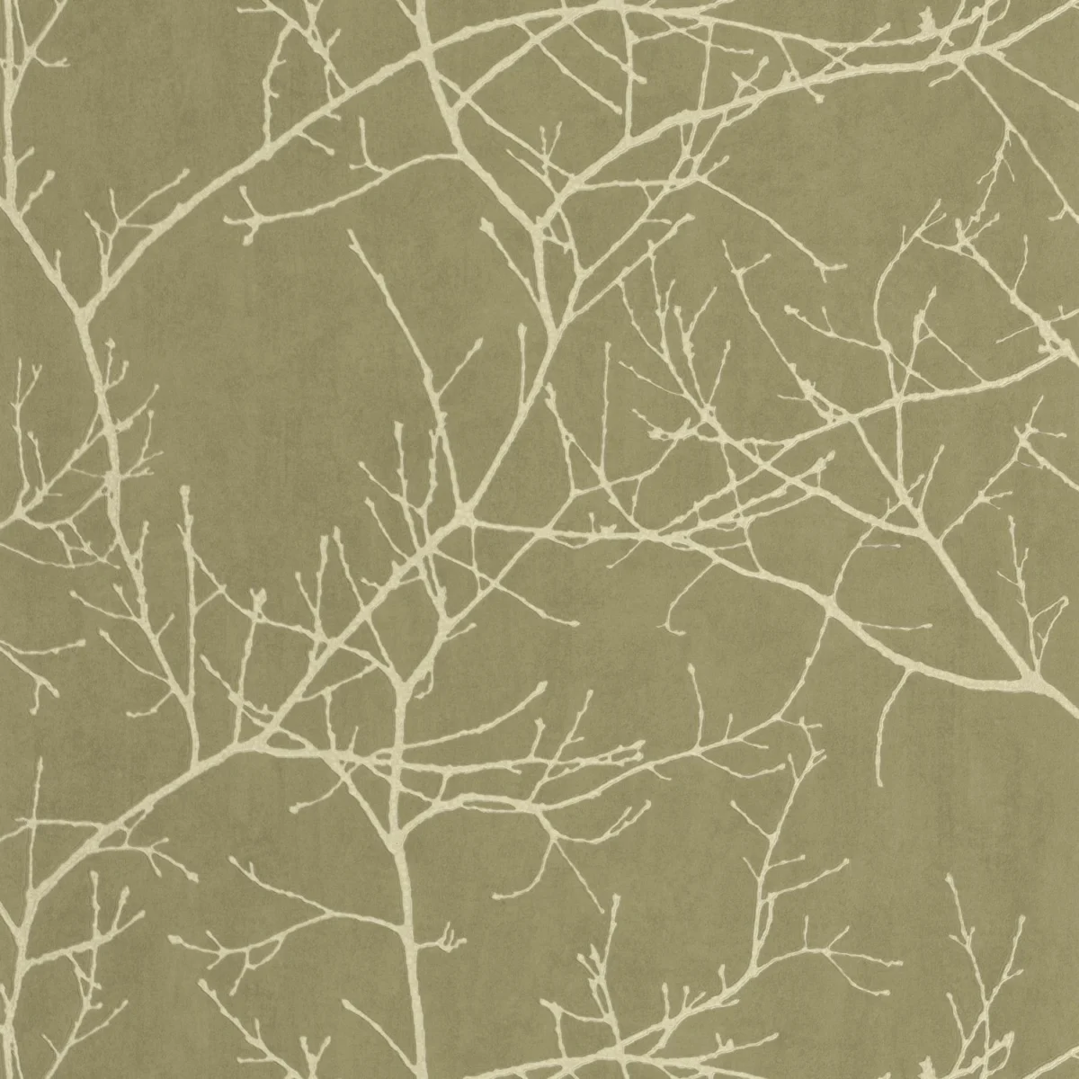 Vancouver Wallpaper - Vert Olive by green botanical wallpaper from casadeco