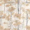 orange botanical wallpaper from casadeco