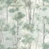 green botanical wallpaper from casadeco
