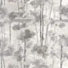 black-grey botanical wallpaper from casadeco