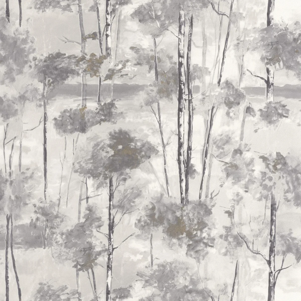Skandinavia Wallpaper - Noir Gravure by black-grey botanical wallpaper from casadeco