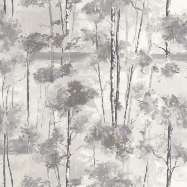 Skandinavia Wallpaper - Noir Gravure by black-grey botanical wallpaper from casadeco