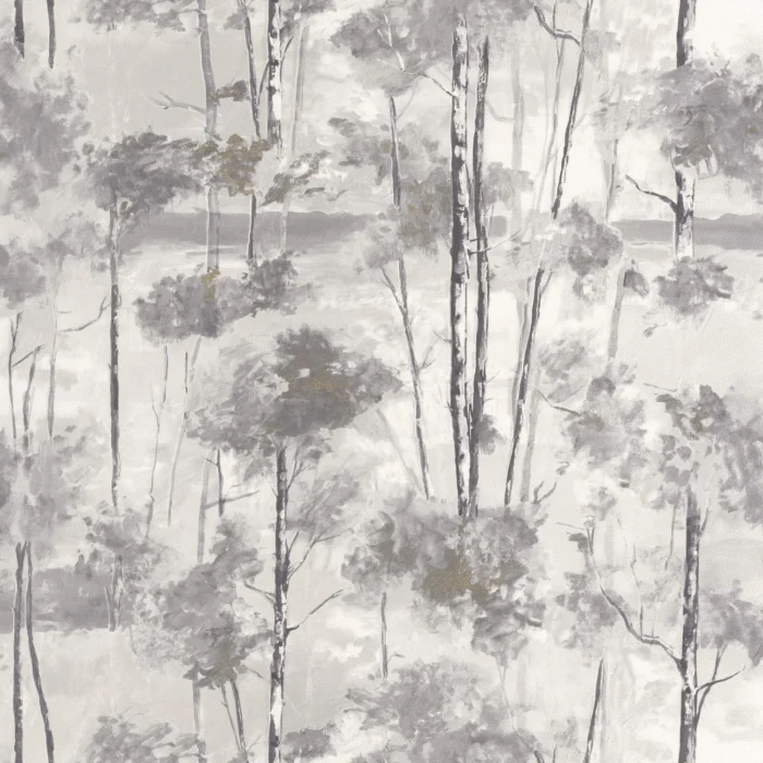 Skandinavia Wallpaper - Noir Gravure swatch