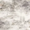 neutral botanical wallpaper from casadeco