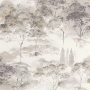 neutral botanical wallpaper from casadeco