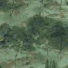 green botanical wallpaper from casadeco