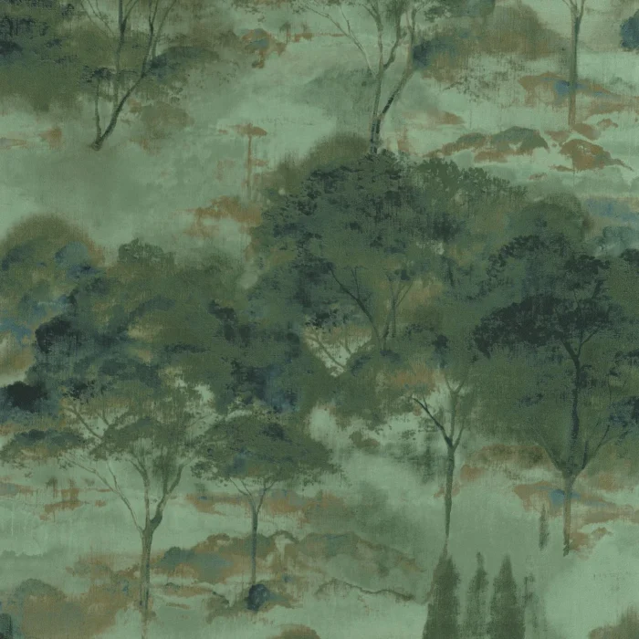 Sila Wallpaper - Vert Eucalyptus swatch