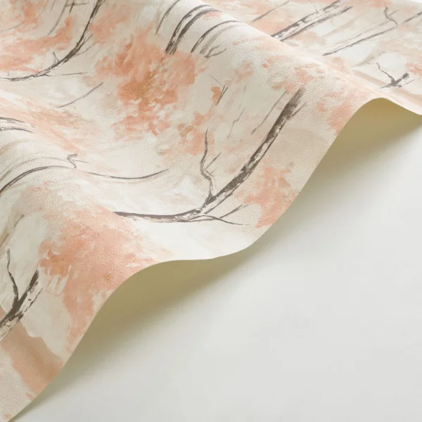 Skandinavia Wallpaper - Orange Automnal by orange botanical wallpaper and wallpaper with wave