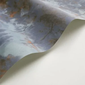 blue botanical wallpaper and wallpaper with wave