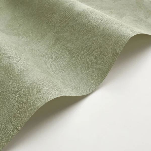 Masaya Wallpaper - Vert Eucalyptus by green plain wallpaper and wallpaper with wave