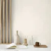 white plain wallpaper and wall with side table and chair