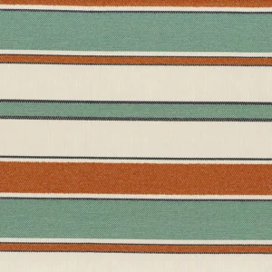 red striped woven fabric from Casamance