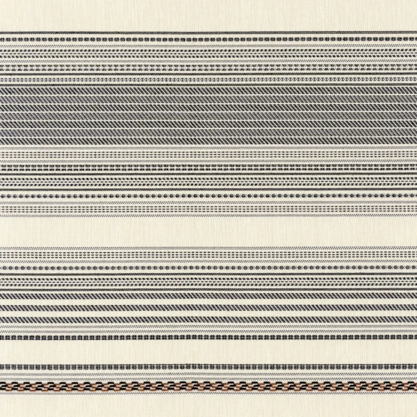 Ravello Fabric - Noir by black-grey striped woven fabric from Casamance