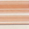 orange striped woven fabric from Casamance