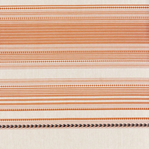 Ravello Fabric - Orange by orange striped woven fabric from Casamance