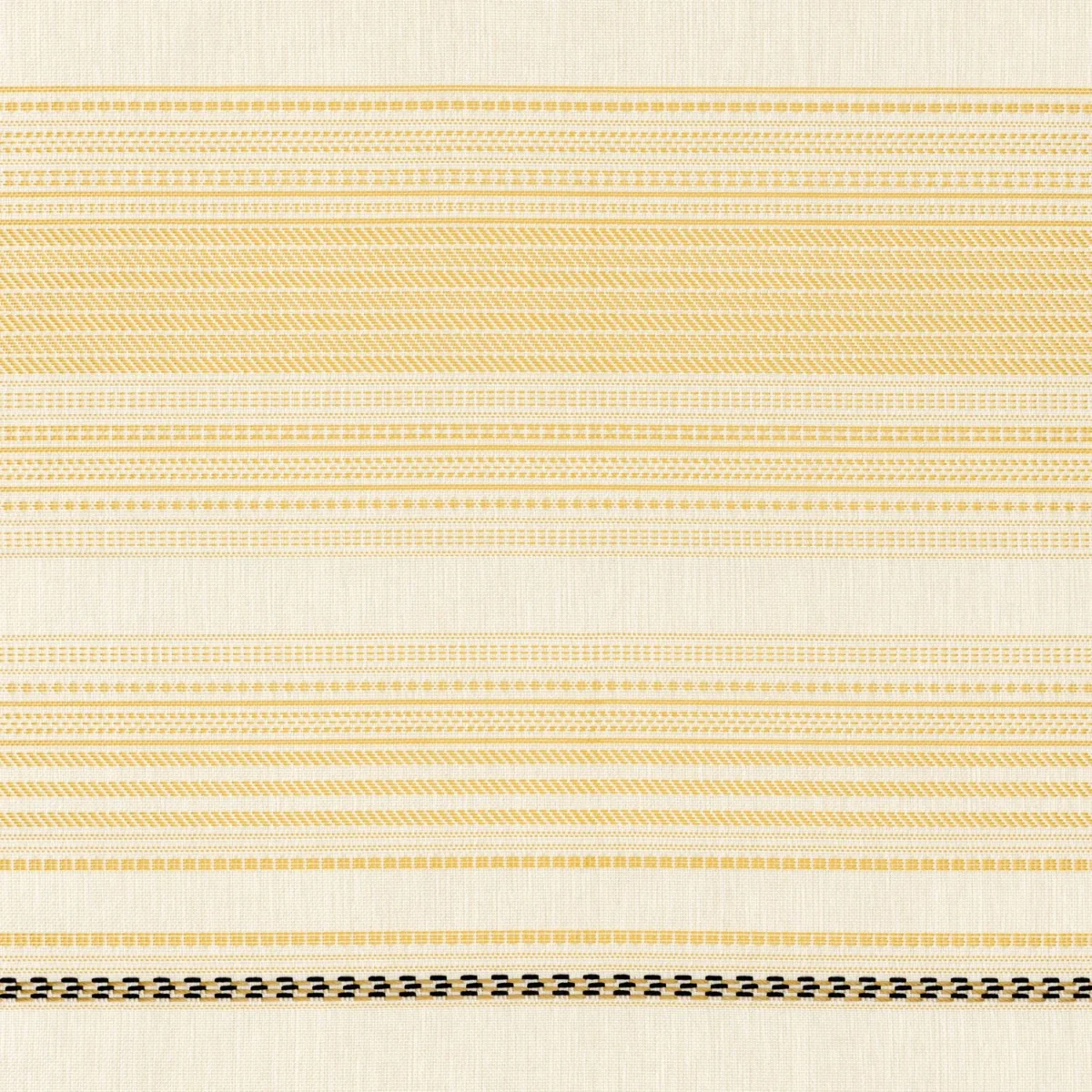 yellow striped woven fabric from Casamance