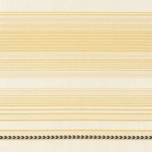 yellow striped woven fabric from Casamance