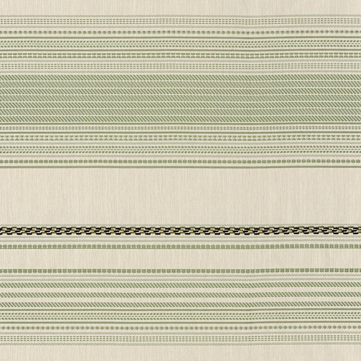 Ravello Fabric - Vert by green striped woven fabric from Casamance