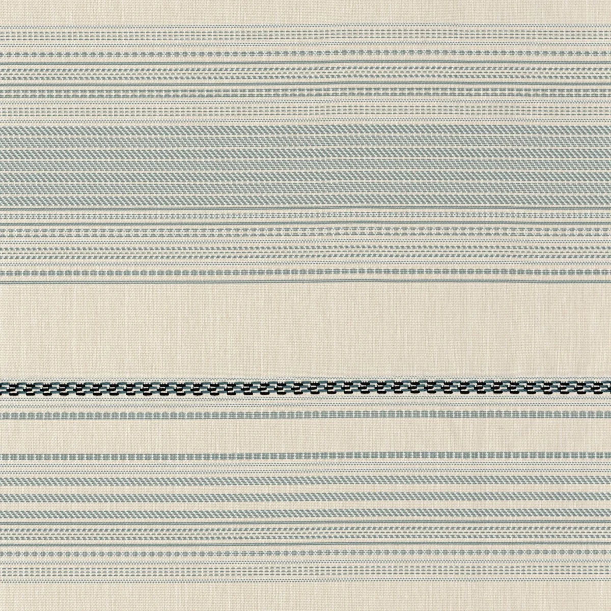 blue striped woven fabric from Casamance