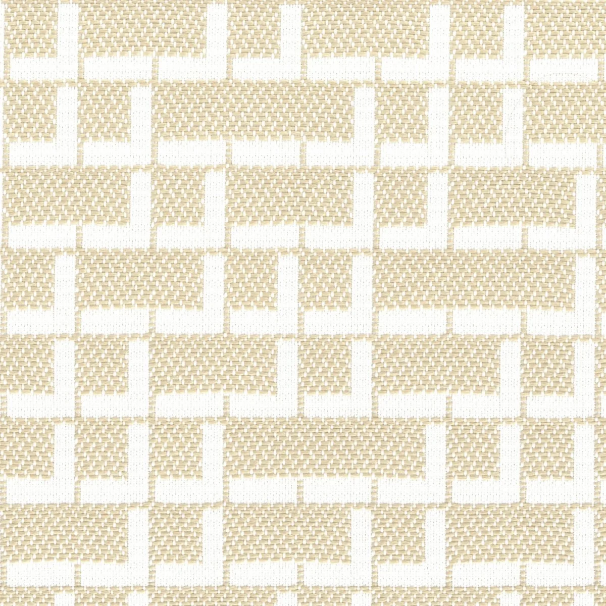 Rufolo Fabric - Beige by neutral geometric jacquard fabric from Casamance