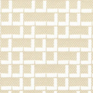 neutral geometric jacquard fabric from Casamance