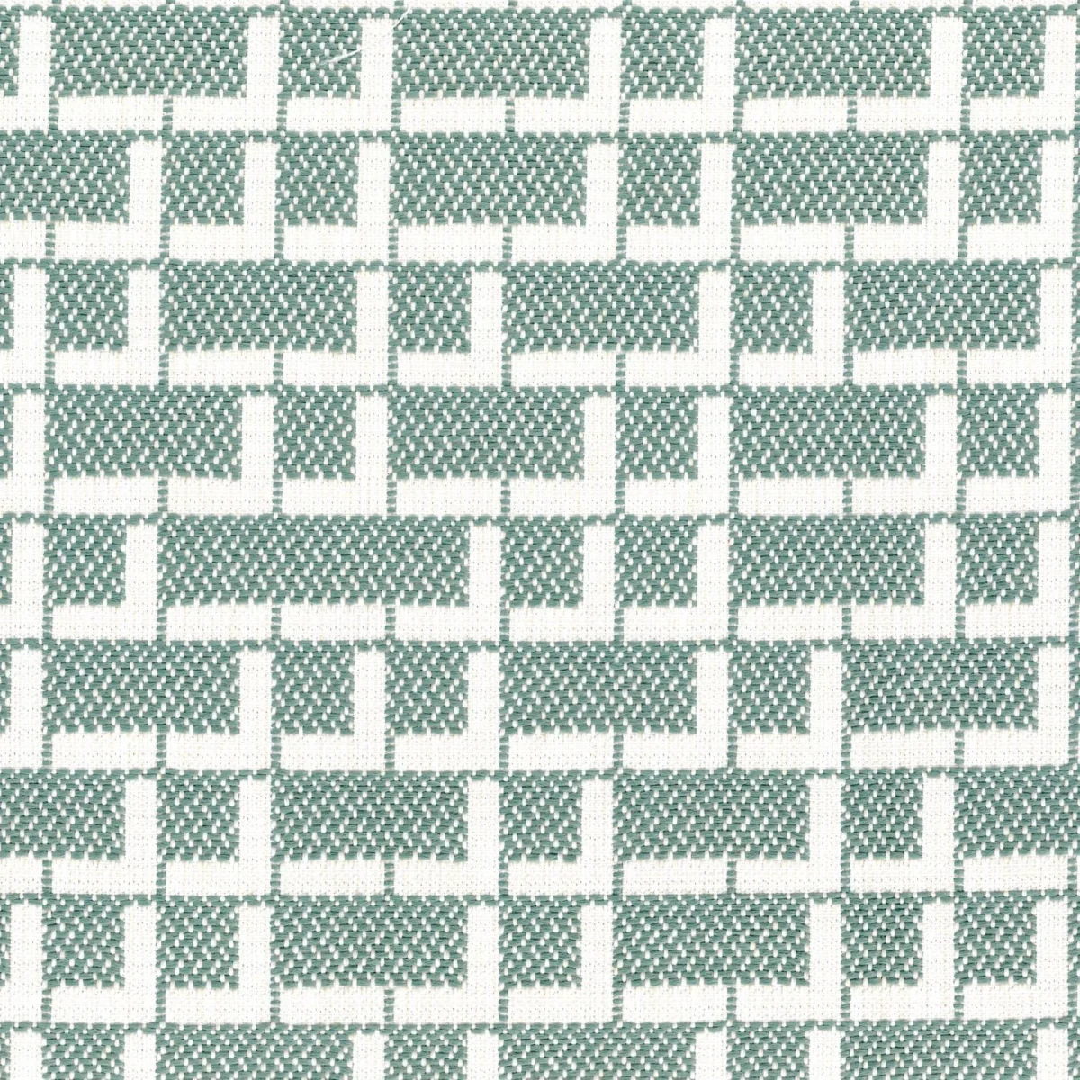 Rufolo Fabric - Celadon by blue geometric jacquard fabric from Casamance