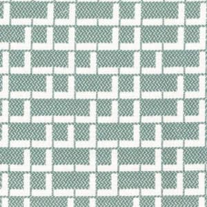 blue geometric jacquard fabric from Casamance