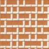 orange geometric jacquard fabric from Casamance