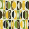 orange geometric woven fabric from Casamance