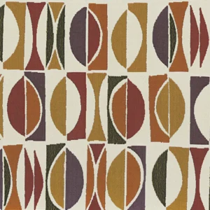 yellow geometric woven fabric from Casamance