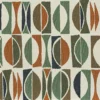 blue geometric woven fabric from Casamance