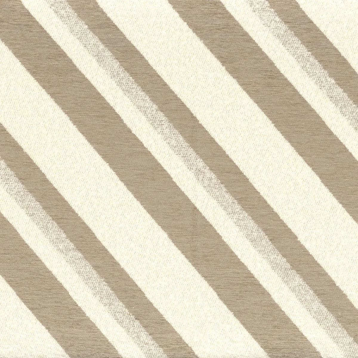 Slalom Fabric - Beige by brown striped jacquard fabric from Casamance