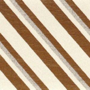 brown striped jacquard fabric from Casamance