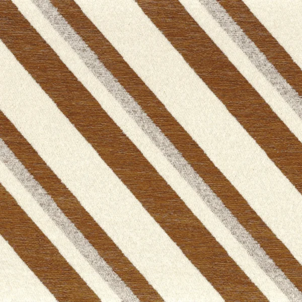 Slalom Fabric - Camel by brown striped jacquard fabric from Casamance
