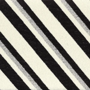 black-grey striped jacquard fabric from Casamance