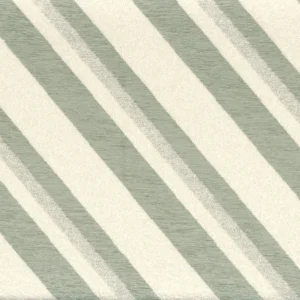 green striped jacquard fabric from Casamance