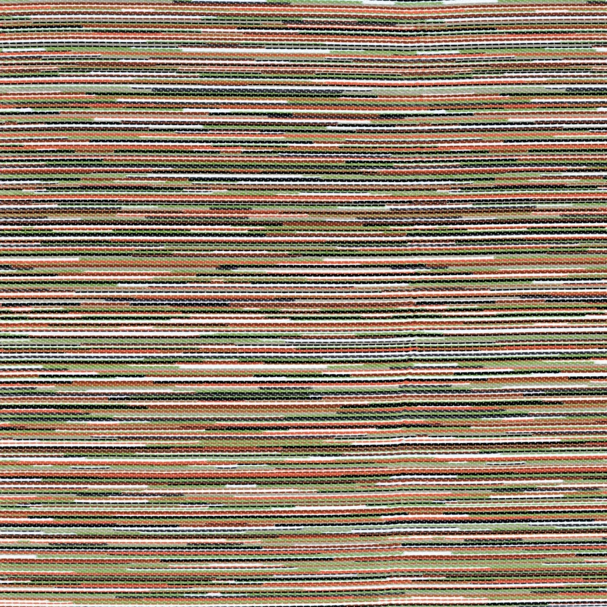 orange striped woven fabric from Casamance