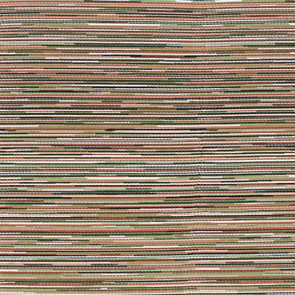 Averno Fabric - Vert Orange by orange striped woven fabric from Casamance