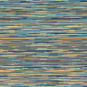 blue striped woven fabric from Casamance