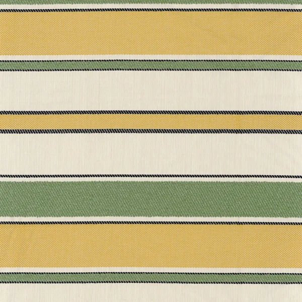 Sorrente Fabric - Jaune Vert by yellow striped woven fabric from Casamance