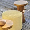 neutral misc pouf with chair