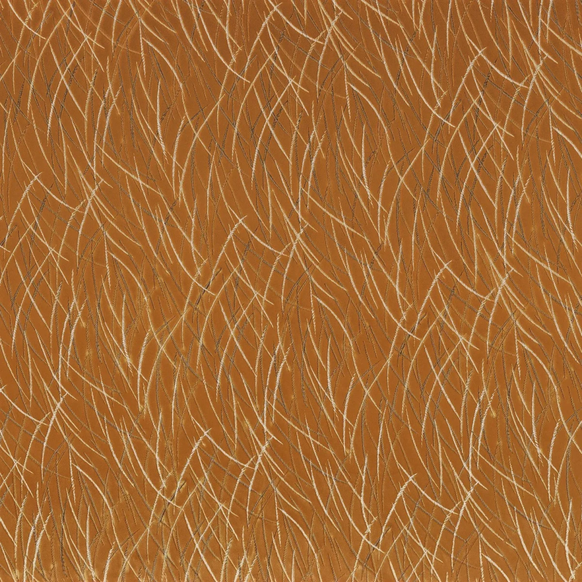 orange misc embroideried fabric from Casamance