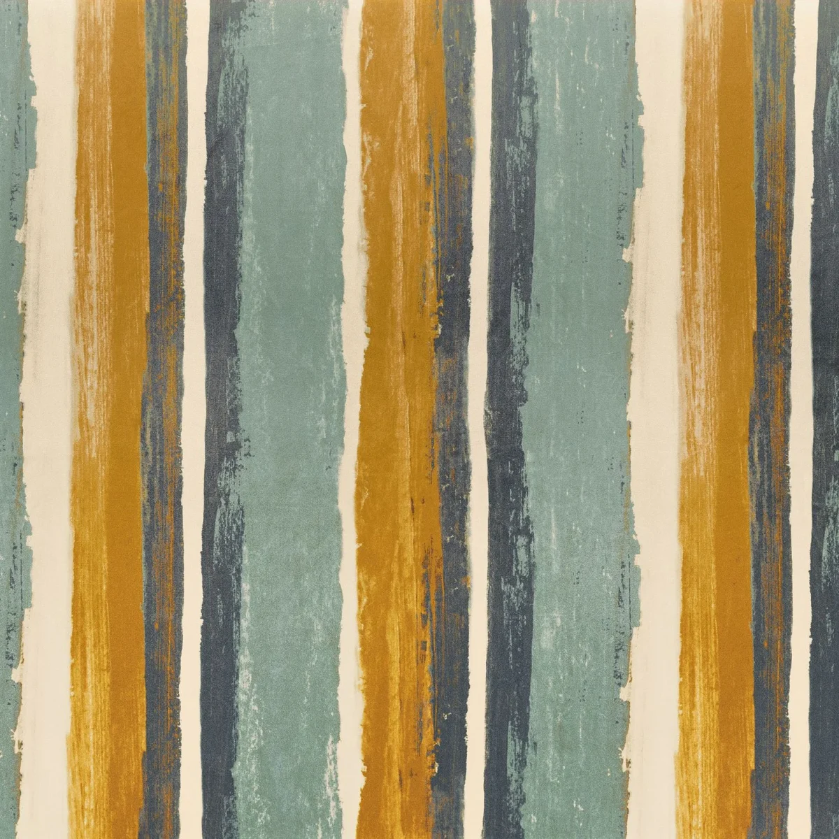 Birkin Fabric - Celadon by blue striped printed fabric from Casamance