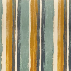 blue striped printed fabric from Casamance