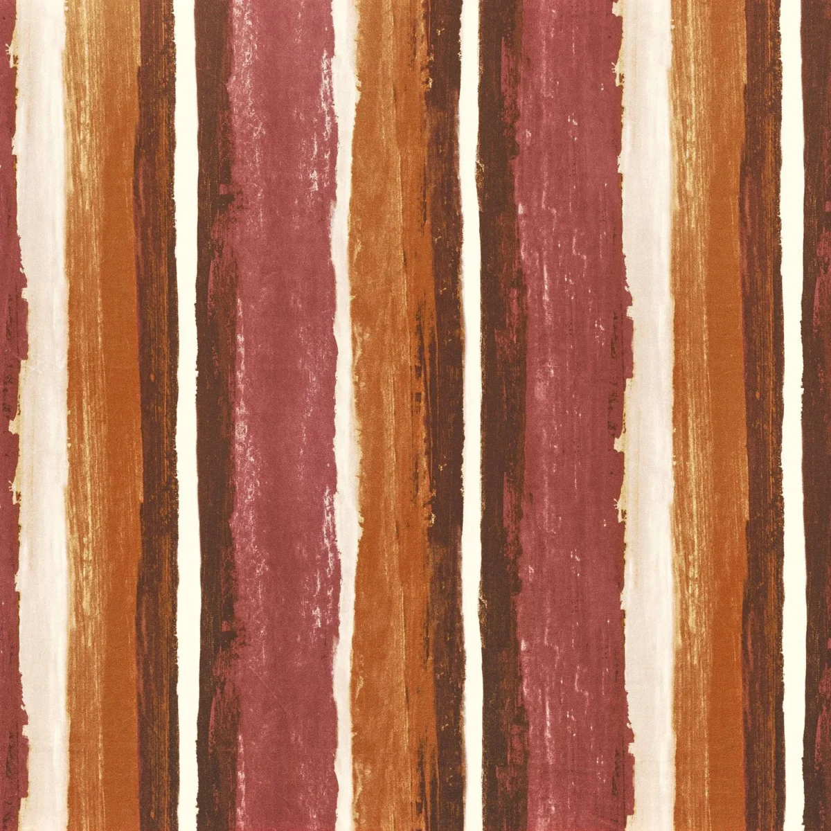 red striped printed fabric from Casamance