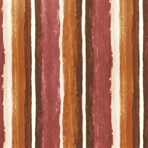 red striped printed fabric from Casamance