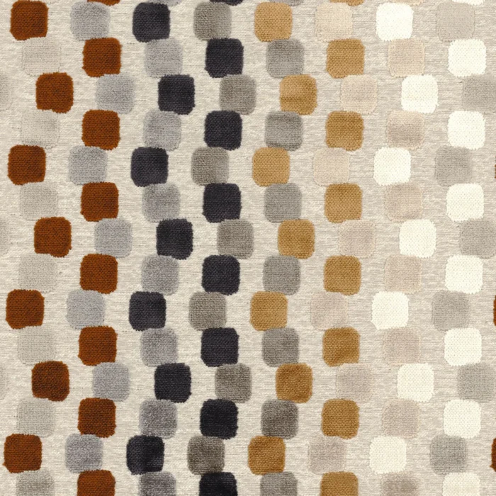 Orphisme Fabric - Noir / Tabac swatch