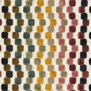 yellow geometric woven fabric from Casamance